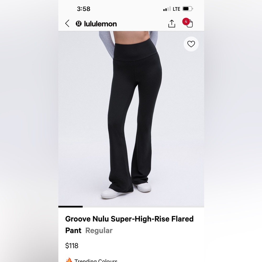 Lululemon High Rise flare pant